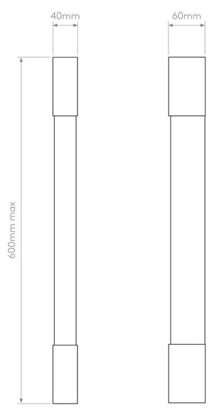 Astro Palermo LED přisazené svítidlo IP44 Chromová600mm