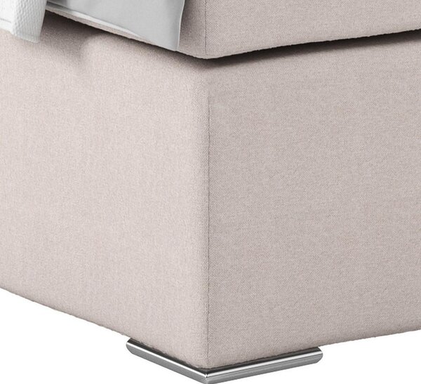 Postel Boxspring NERO PL: 140/200 cm, béžová