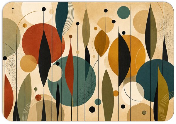PokojovaDekorace.cz, Prostírání – Abstraktní botanika v retro stylu, 43x30cm