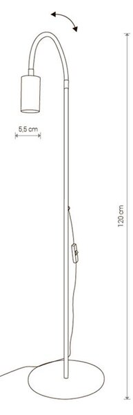 Stojanová lampa Nowodvorski EYE FLEX WHITE I 8934