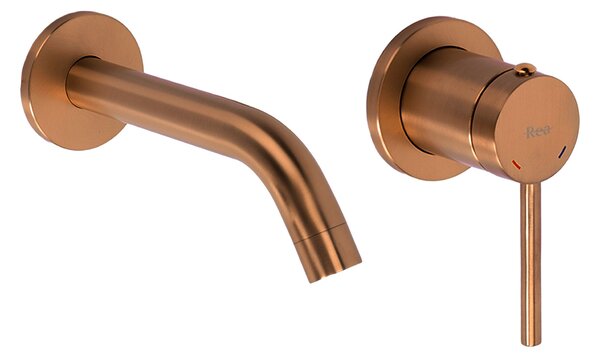 Podomítková vanová baterie Rea Clif Brush Copper