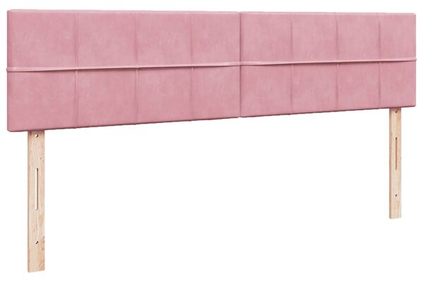 Osmanský rám postele s matrací růžová 200x200 cm samet 3311800