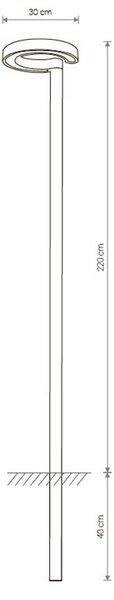 Svítidlo Nowodvorski POLE LED 9185