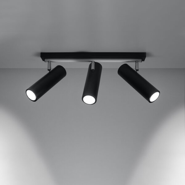 Sollux Lighting Stropní svítidlo DIREZIONE 3 černé
