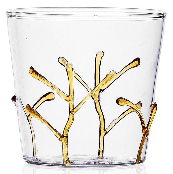 Ichendorf Milano designové sklenice na vodu Greenwood Amber Branches Tumbler