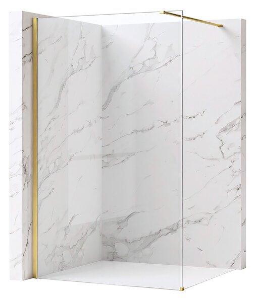 Sprchová zástěna Rea Flexi Transparent / Brush Gold 120