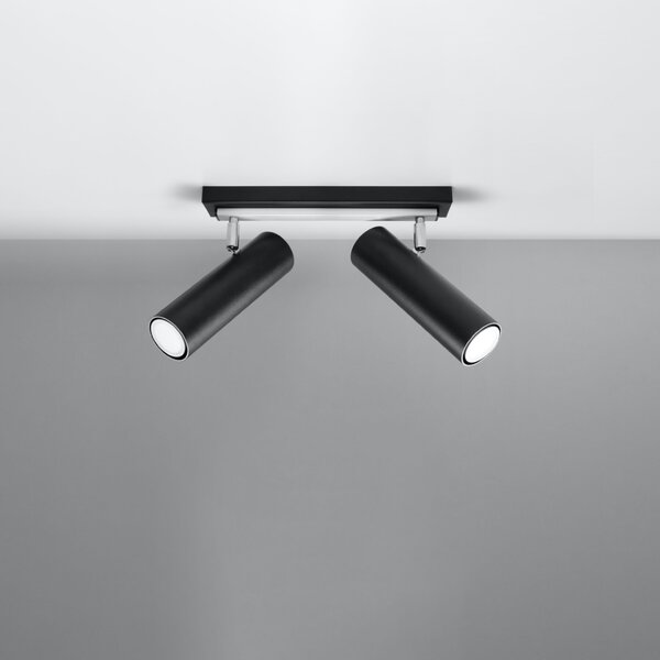 Sollux Lighting Stropní svítidlo DIREZIONE 2 černé