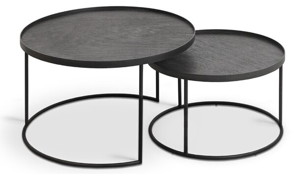 Designové konferenční stolky Round Tray Coffee Table Set Small