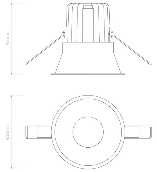 Astro Minima LED kruhové zápustné svítidlo bílé IP65