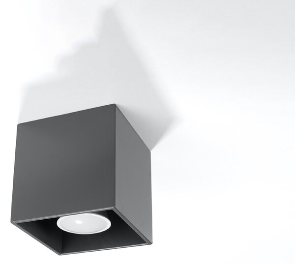 Sollux Lighting Stropní lampa QUAD 1 antracitová