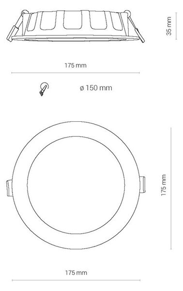 Svítidlo Nowodvorski 8776 CL KOS LED 16W, 4000K WHITE