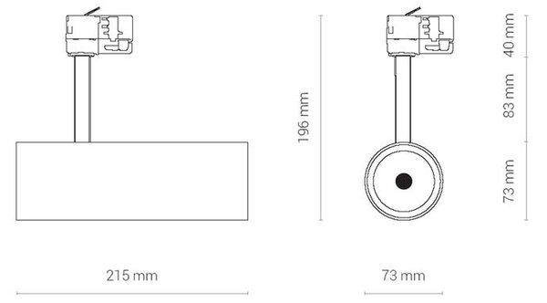 Svítidlo Nowodvorski 8760 CTLS MILO LED BLACK 25W, 3000K
