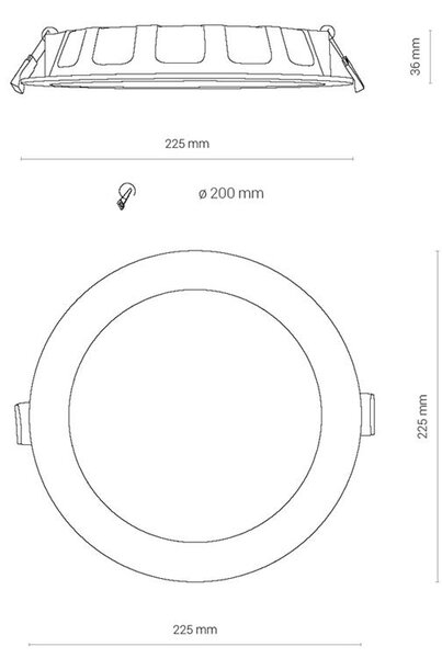 Svítidlo Nowodvorski 8774 CL KOS LED 24W, 4000K WHITE