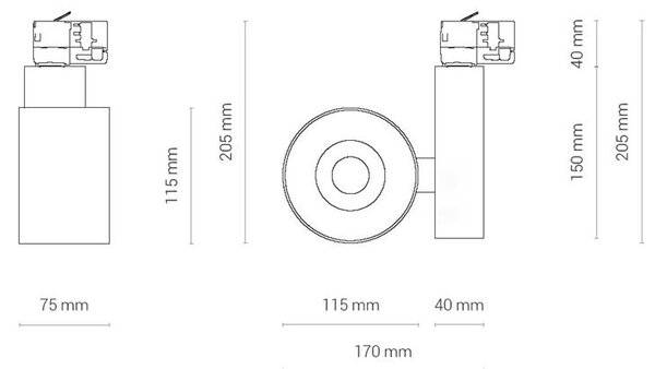Svítidlo Nowodvorski 8747 CTLS NEA LED WHITE 40W, 4000K