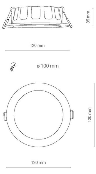 Svítidlo Nowodvorski 8782 CL KOS LED 8W, 3000K WHITE