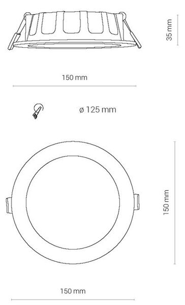 Svítidlo Nowodvorski 8778 CL KOS LED 10W, 4000K WHITE