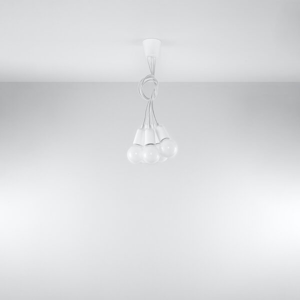 Sollux Lighting Závěsné svítidlo DIEGO 5 bílé