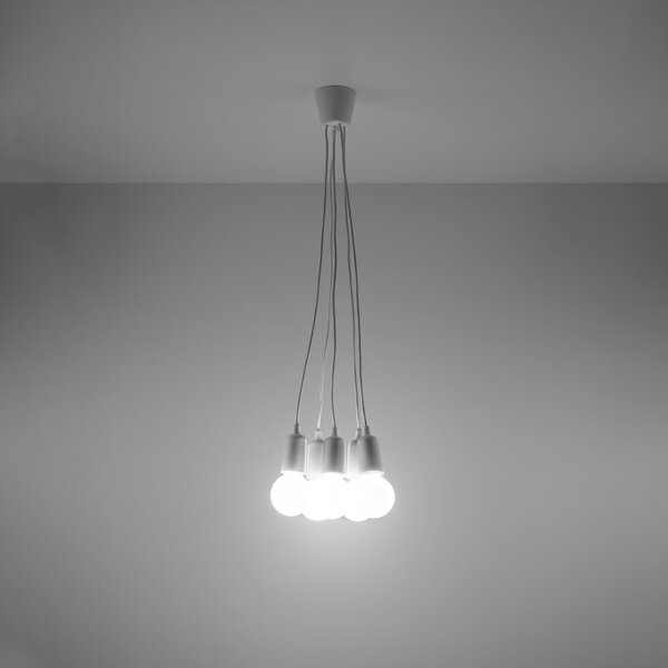Sollux Lighting Závěsné svítidlo DIEGO 5 bílé