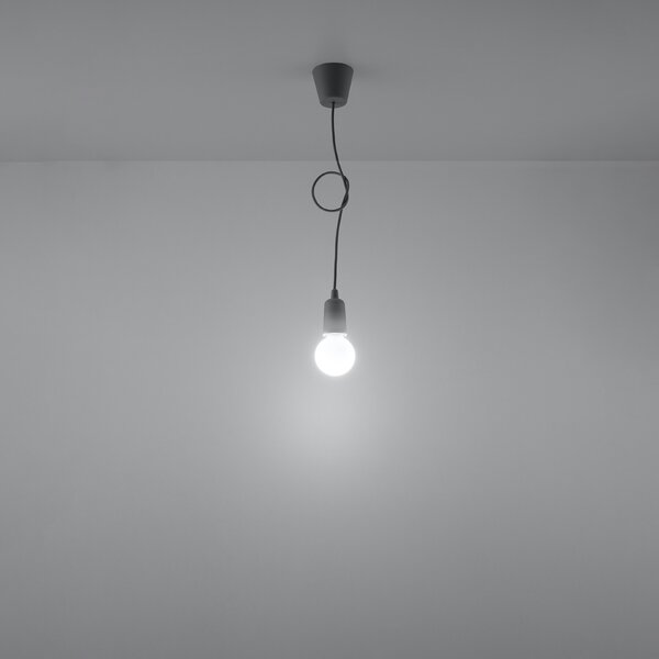 Sollux Lighting Závěsné svítidlo DIEGO 1 šedé