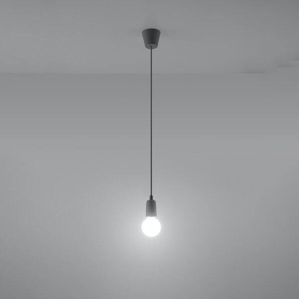 Sollux Lighting Závěsné svítidlo DIEGO 1 šedé