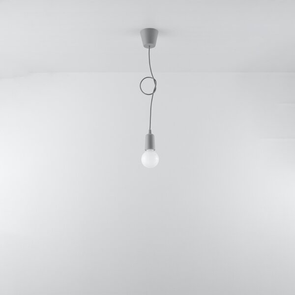 Sollux Lighting Závěsné svítidlo DIEGO 1 šedé
