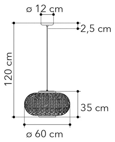 Faneurope Zen E27 bambusové závěsné svítidlo 30cm