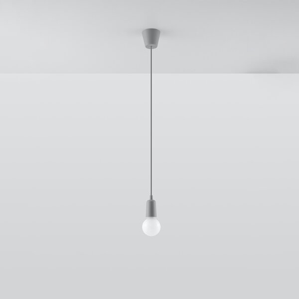 Sollux Lighting Závěsné svítidlo DIEGO 1 šedé