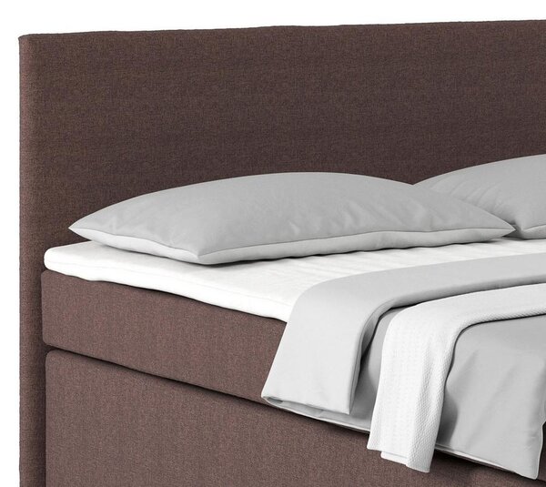Postel Boxspring NERO PL: 160/200cm, jílová
