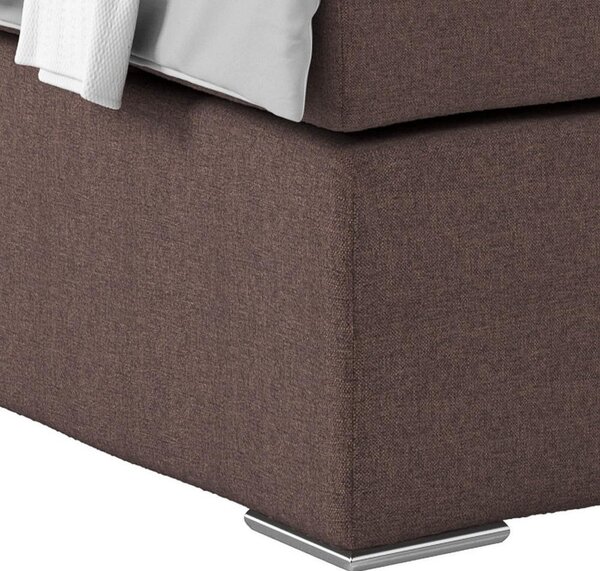 Postel Boxspring NERO PL: 160/200cm, jílová