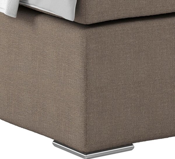 Postel Boxspring NERO PL: 140/200 cm, jílová