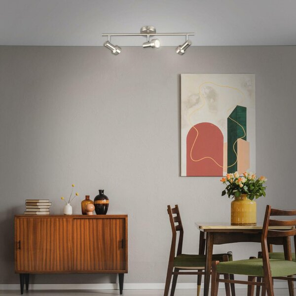 BRILONER Bodové svítidlo 48 cm 3xGU10 9W 750lm matný nikl BRI 2843-032