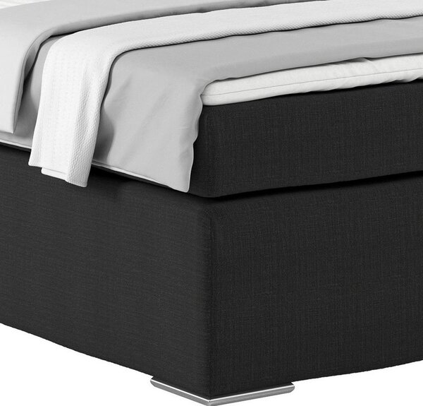 Postel Boxspring NERO PL: 140/200cm, černá