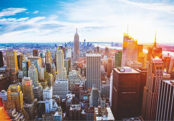 Vliesové fototapety 12116 V8, rozměr 368 cm x 254 cm, ranní Manhattan, IMPOL TRADE