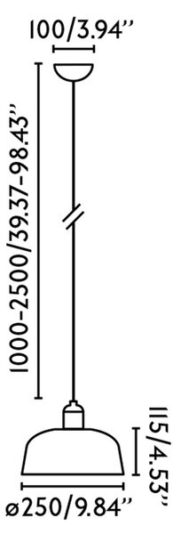 Faro Tatawin E27 závěsné svítidlo BíláS3