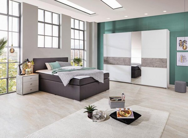 Postel Boxspring NERO PL: 140/200cm, černá
