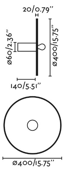 Faro Costas E27 přisazené ratanové svítidlo 70mmø600mm