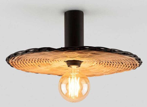 Faro Costas E27 přisazené ratanové svítidlo 70mmø600mm