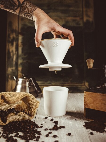 Keramika Vanya Dripper - překapávač na kávu - mint
