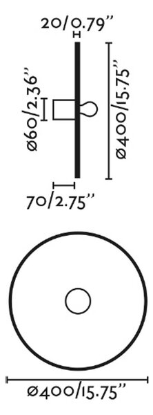 Faro Costas E27 přisazené ratanové svítidlo 70mmø600mm