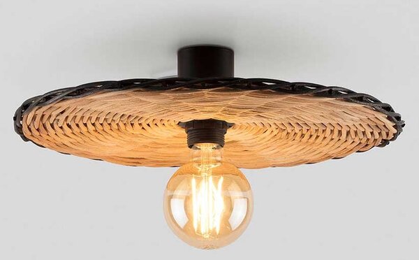 Faro Costas E27 přisazené ratanové svítidlo 70mmø600mm