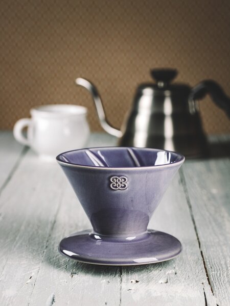 Keramika Vanya Dripper - překapávač na kávu - levandulový
