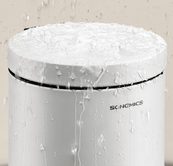 SONGMICS Odpadkový koš Jelis 6 L bílý