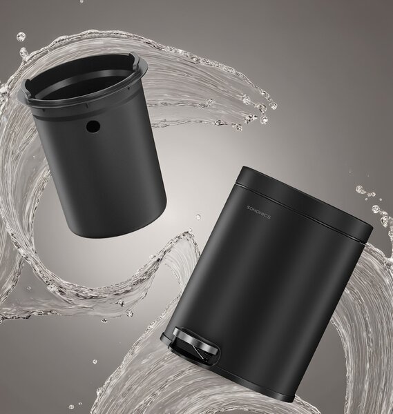 SONGMICS Odpadkový koš Jelis 6 L černý