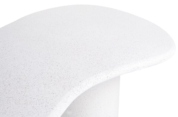 Zahradní jídelní stůl SIRMIONE 200 cm 110 cm Terrazzo efekt Bílé terrazzo