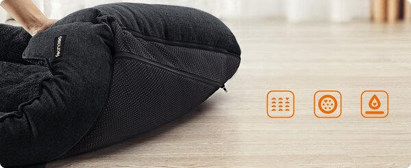 SONGMICS Pelíšek pro psy Alexis 110 cm šedý