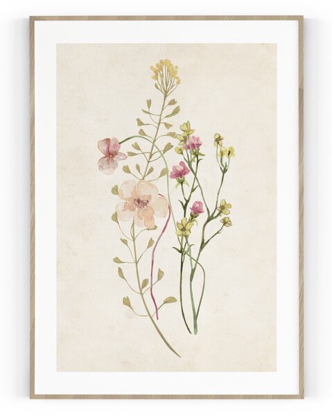 Plakát / Obraz Flowers Pololesklý saténový papír 61 x 91,5 cm