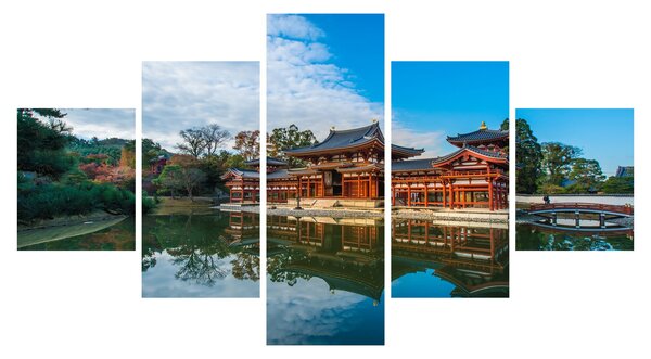 Obraz - Chrám Byodo-in, Japonsko (125x70 cm)