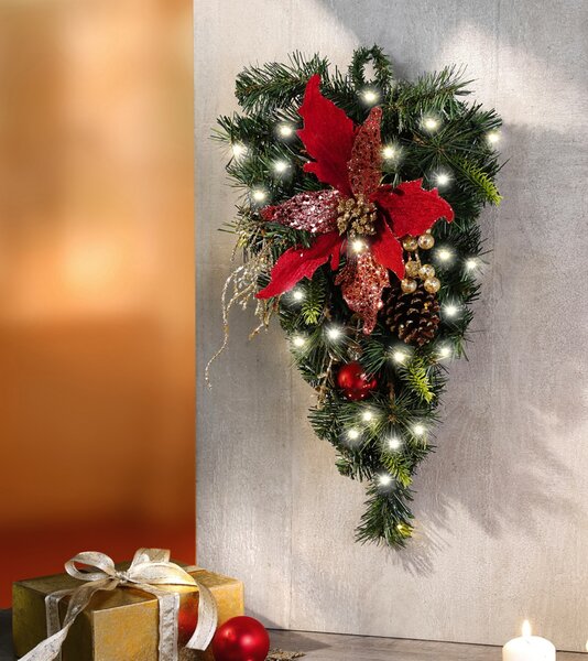 Die moderne Hausfrau LED nástěnná dekorace Vánoční srdce
