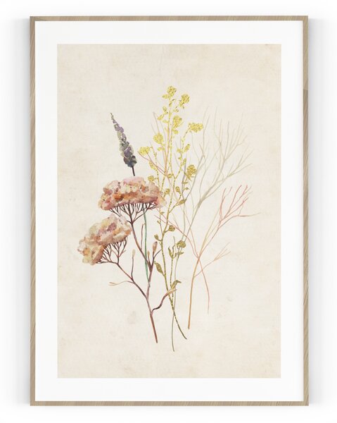Plakát / Obraz Flowers Pololesklý saténový papír 30 x 40 cm