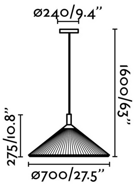 Faro Saigon E27 interiérové závěsné svítidlo Černá⌀1300mm